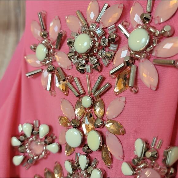 NWT Rachel Allan Hot Pink Halter Gown, Style # 7108, Sz 4 - Picture 5 of 11